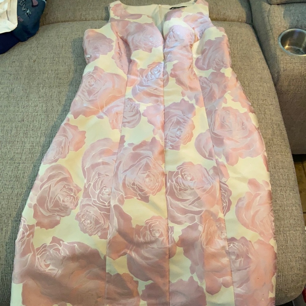 Pink floral dress
